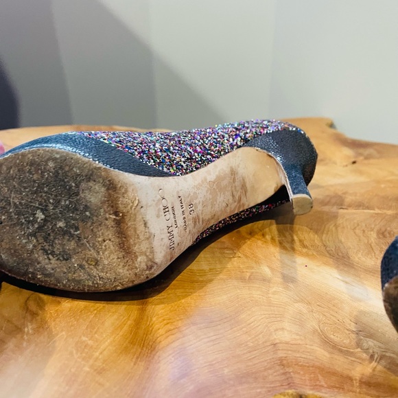 Jimmy Choo all glitter size 38 shoe - Picture 6 of 8